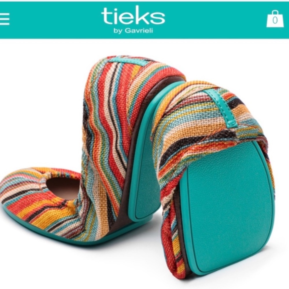 Tieks Sunset Stripe Vegan Size 6